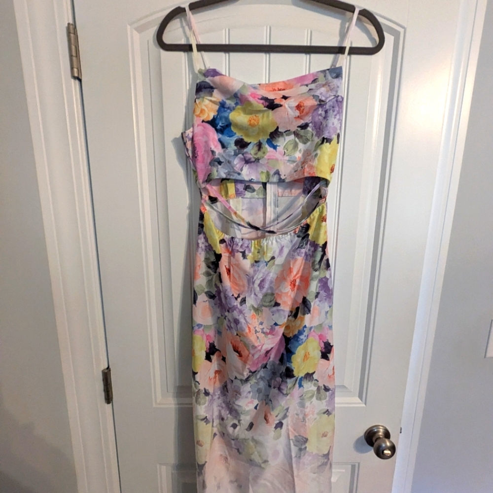 Shein midi colorful spring dress